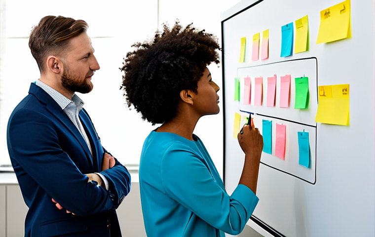 서비스 디자인 프로젝트 관리 기법 - Customer-Centric Workshop**

"A diverse team of professionals participating in a service design work...