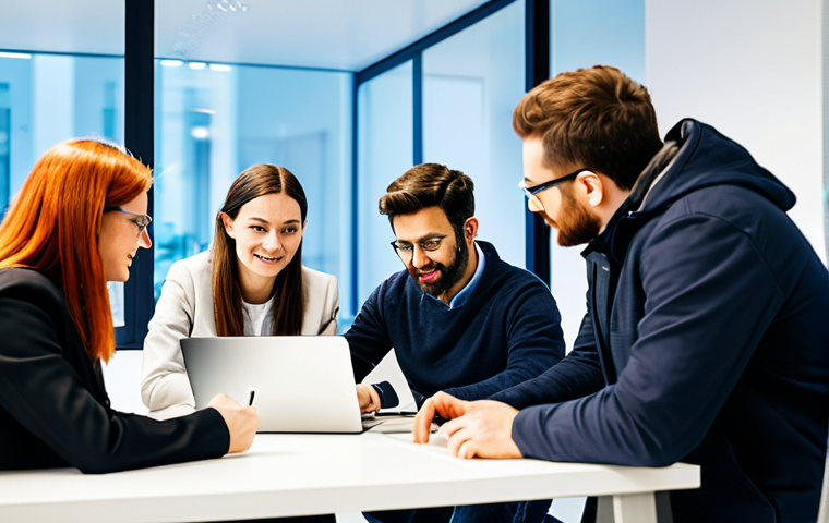 서비스 디자인 프로젝트 관리 기법 - Customer-Centric Workshop**
"A diverse team of professionals participating in a service design work... 서비스 디자인 프로젝트 관리 기법 - Customer-Centric Workshop**
"A diverse team of professionals participating in a service design work...