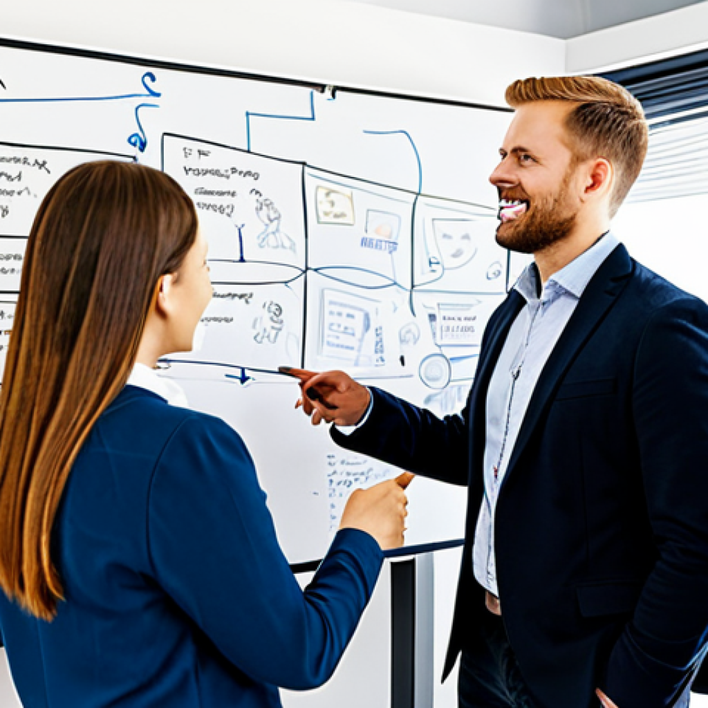 서비스 디자인에서의 실험적 접근법 - **
"A diverse team of professionals brainstorming service design ideas in a bright, modern office. ...