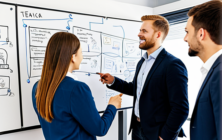 서비스 디자인에서의 실험적 접근법 - **

"A diverse team of professionals brainstorming service design ideas in a bright, modern office. ...